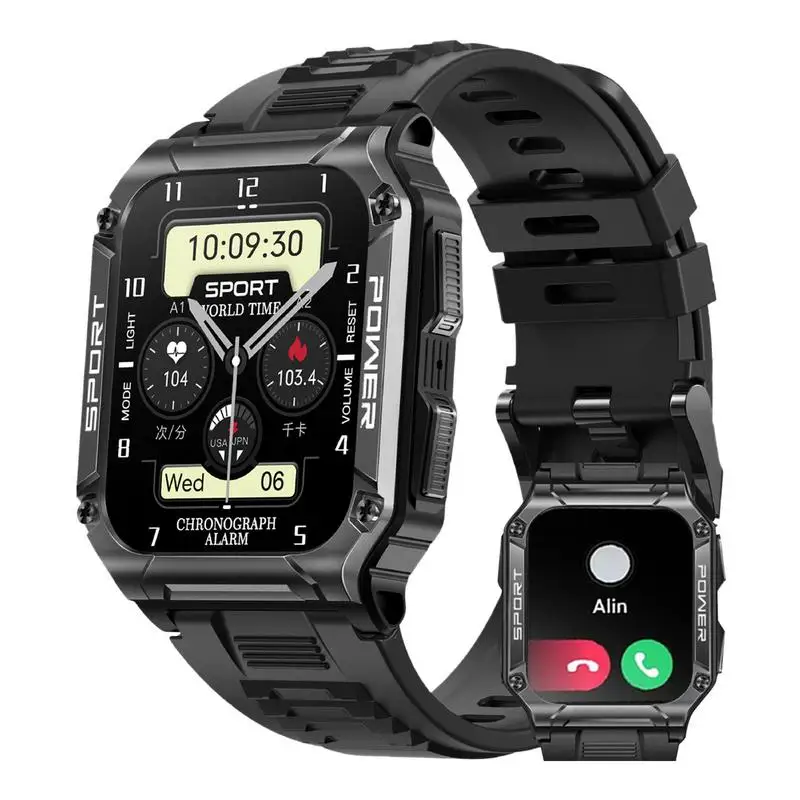 

Smart Watch Waterproof Digital Watch With Heart Rate Monitor Wireless Talking Sleep Tracking Compass Color Display