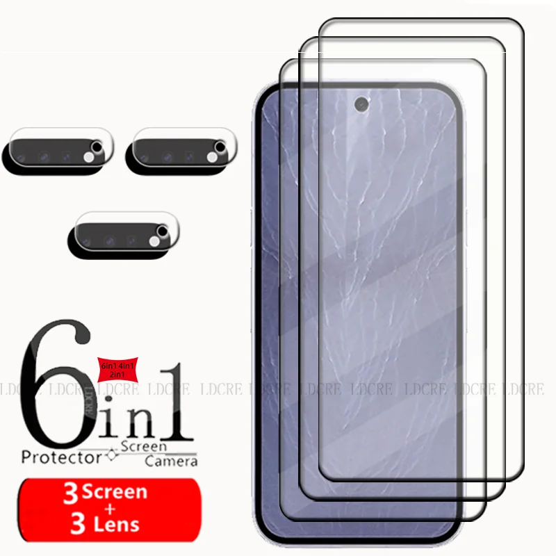 6-in-1 Tempered Glass Screen and Lens Protector Set for Google Pixel 11 Pro/Pro XL