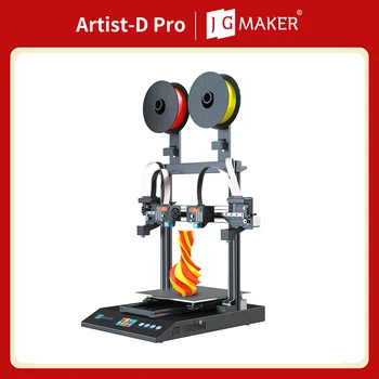 JGMAKER 아티스트 D 3D 프린터, IDEX 듀얼 독립 압출기, 직접 드라이브, 32 비트 마더보드 선형 레일, 듀얼 Z축