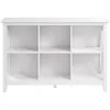 Key West 6 Cube Bookcase in Pure White Oak, Small Organizer for Home Office, Living Room, and Entryway 4