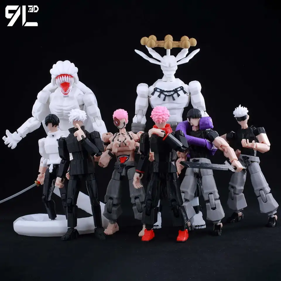 9L3D Printed Jujutsu Kaisen Mahoraga Figure Dummy13 Lucky13 Multi