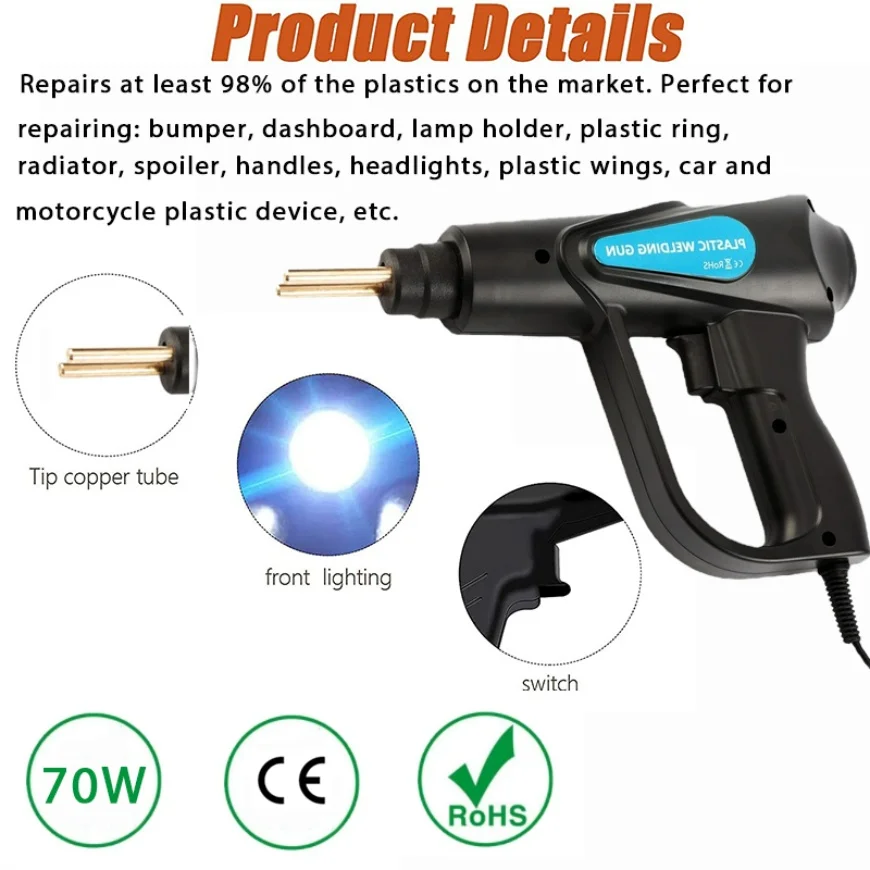 2022 New Plastic Welder Heat Gun Hot Stapler Plastic Welding Machine