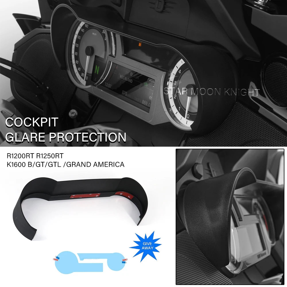 Cockpit Glare Protection For BMW R 1250 RT R1200RT K1600GTL K1600 GTL B ...