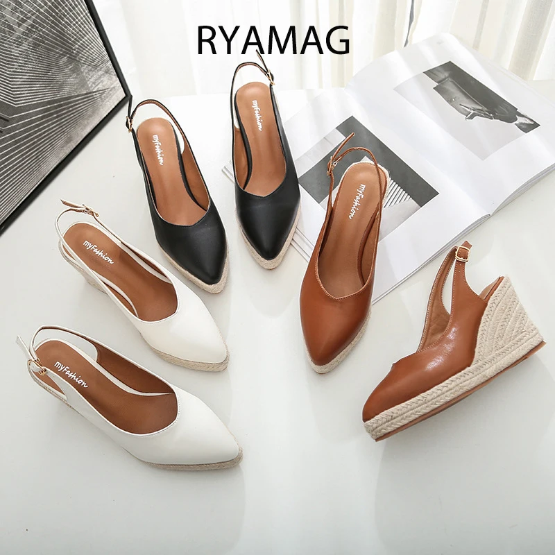 Alpargatas Mujer Cuña Blancas Alpargatas De Tacón Para Mujer