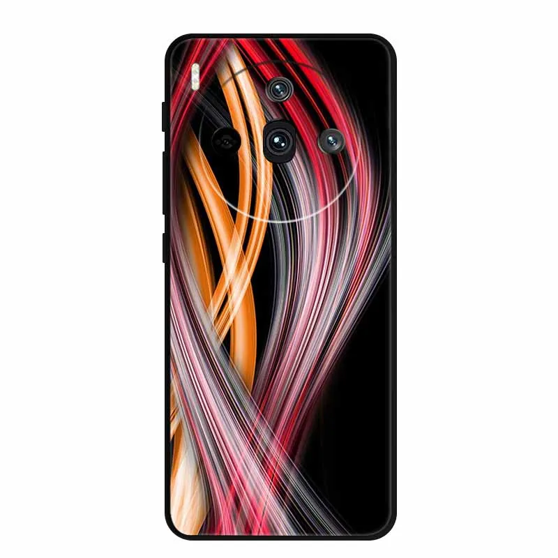Sleek Black Silicone Fashion Phone Case – 6.78 Soft Back Cover