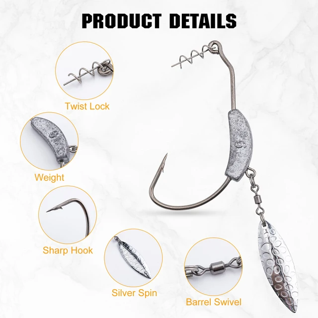 Goture 40pcs/box Offset Fishing Hooks Weighted Crank Hook with Spoon Soft  Baits Hook Jig Worm Hook Fishing Tackle - AliExpress