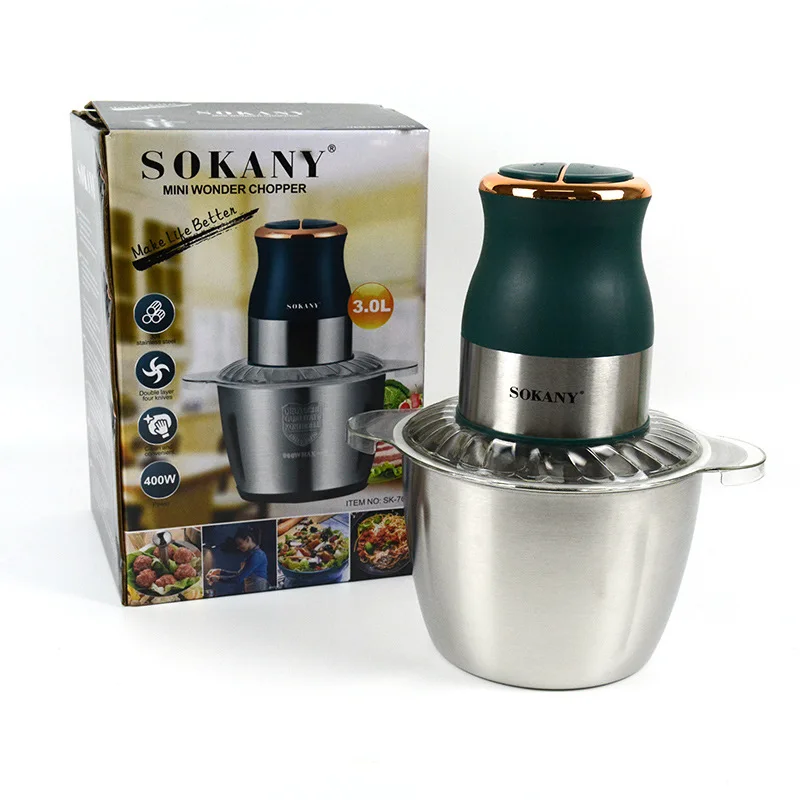 

SK-7013 Бытовая многофункциональная Мясорубка 400 Вт портативная электрическая мясорубка 3 л