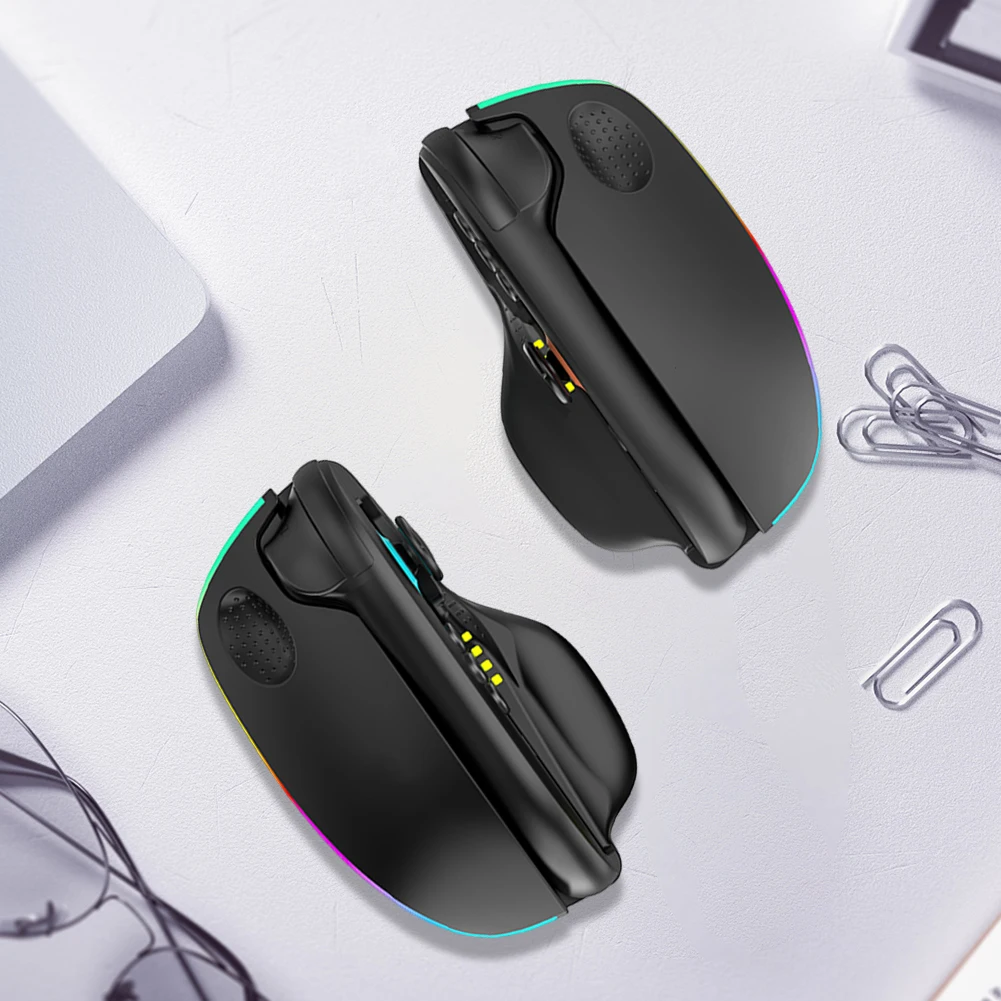 1 Paio di Impugnature per Mouse con Controllo Stabile per Giochi di Sparatutto, Set di Impugnature per Mouse da Gioco per Accessori Gaming Switch2 - immagine 3