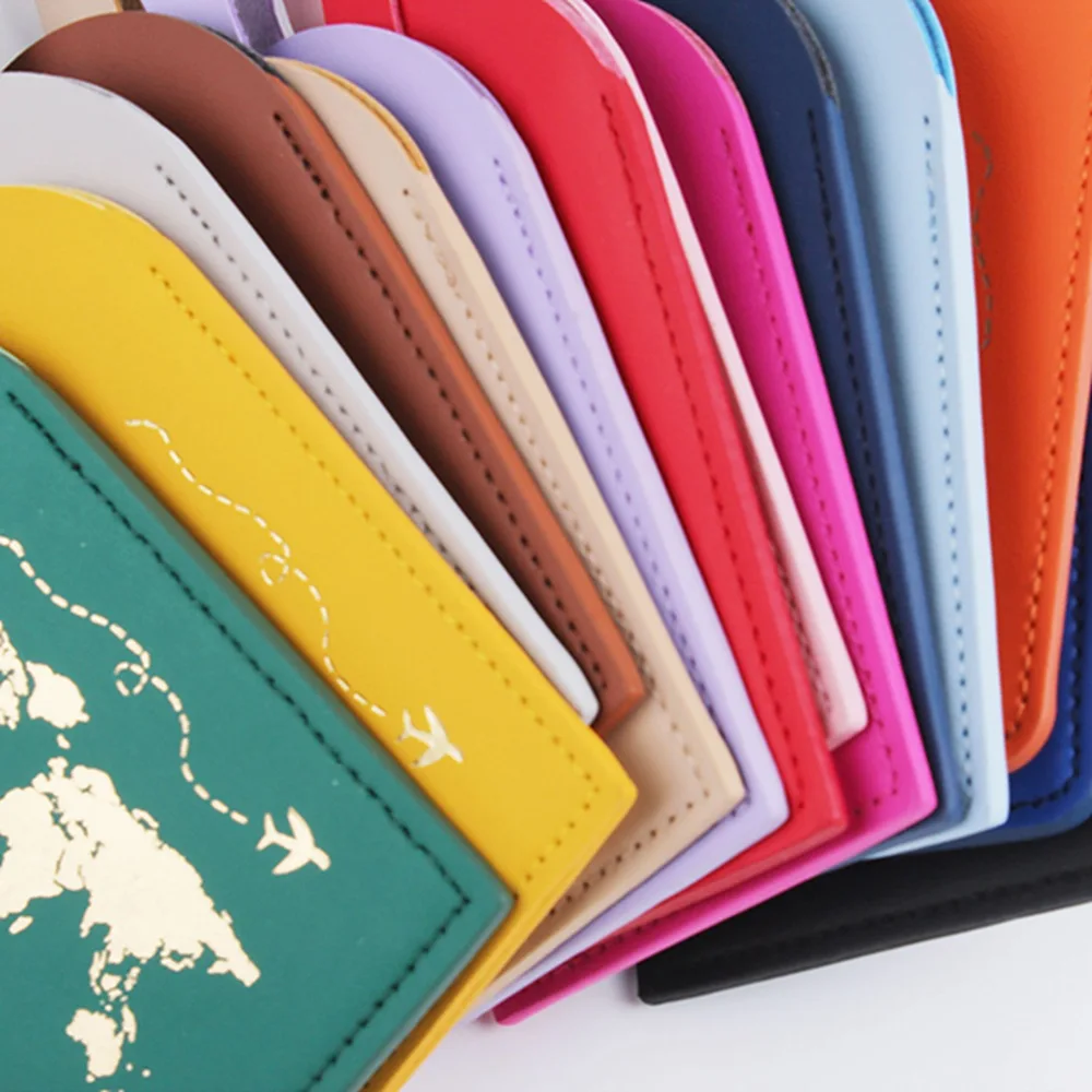 Ensemble De Cartes Du Monde Pour Couple Amoureux, étui De Passeport De Mariage, Porte-lettre De Voyage Pour Femmes Et Hommes, 15 Couleurs