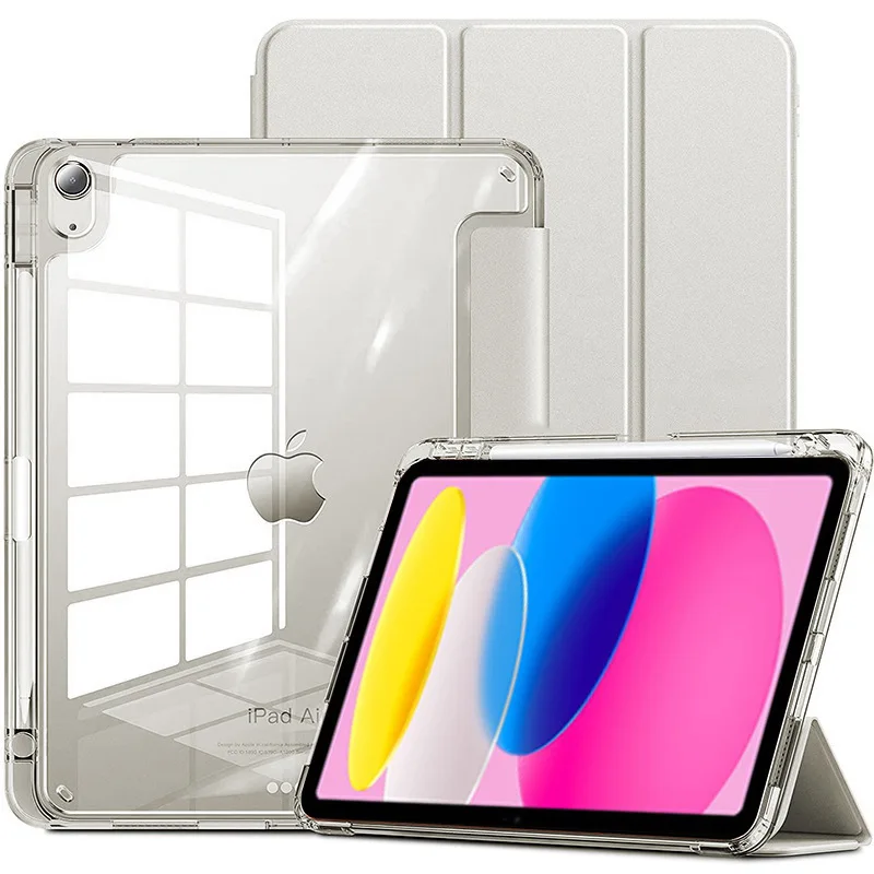 Magnetic Flip Case with Pencil Holder and Auto Wake/Sleep