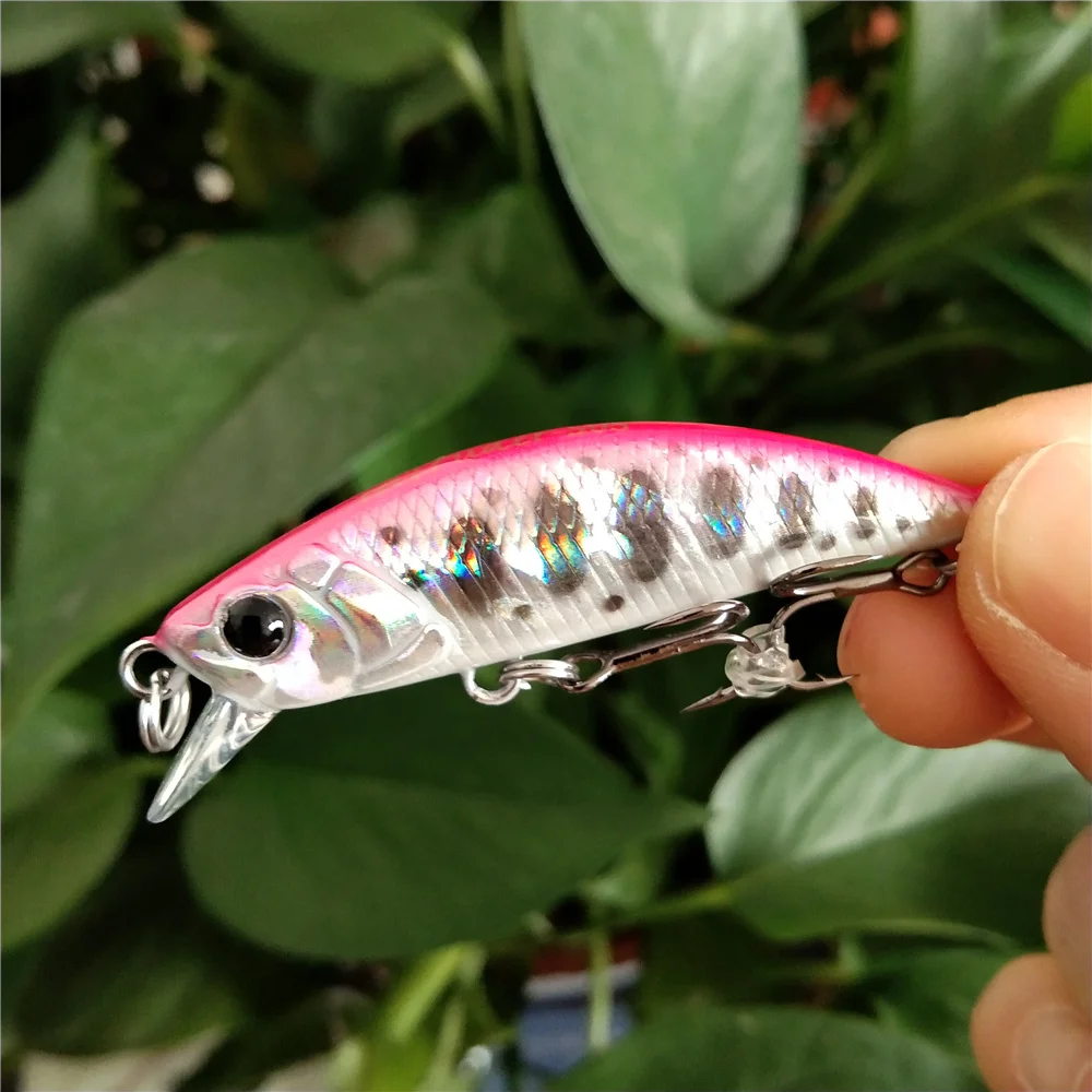 

TSURINOYA 6pcs NEW COLOR 5cm 5g Sinking Minnow Fishing Lure INTRUDER TROUT Artificial Jerkbait Hard Bait Pike Wobbler Crankbait