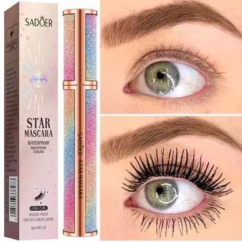 Waterproof Mascara Eyelashes Lengthening Long Lasting Silky Lash Black Eyelashes Extension Make Up Beauty Eye Korean Cosmetic