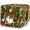 Guinea Pig Hideout Washable Guinea Pigs Hiding House Habitats Cozy Bunny Rabbit Bed for Small Pet Hamster Chinchilla Accessories 1
