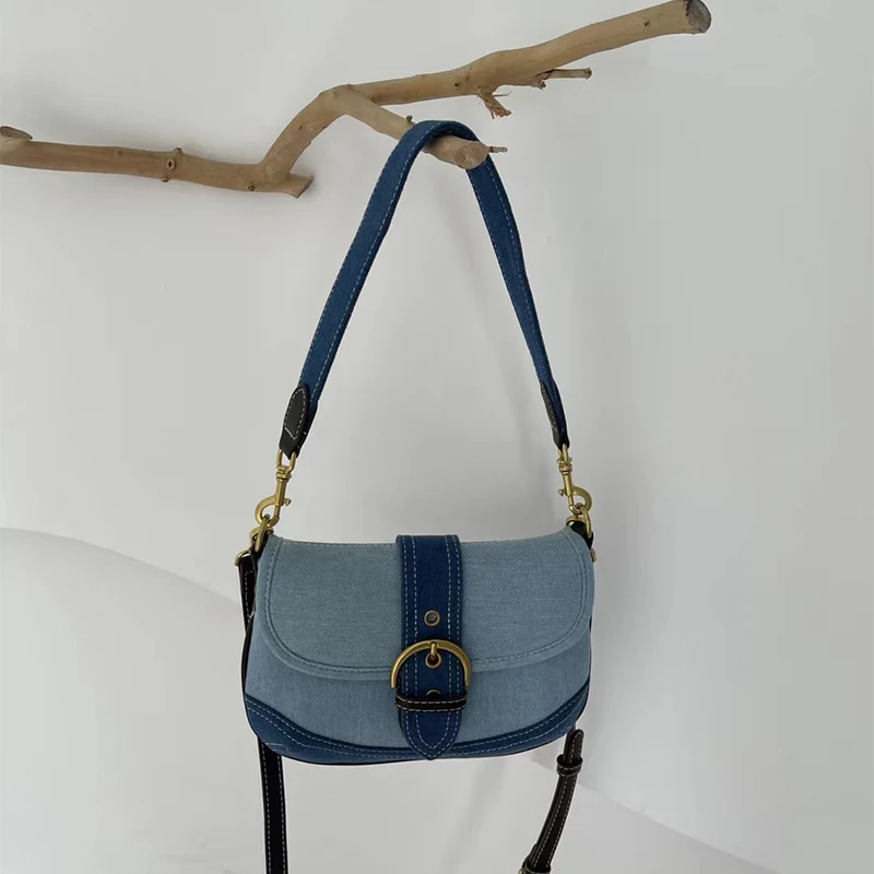 versatile crossbody denim bag