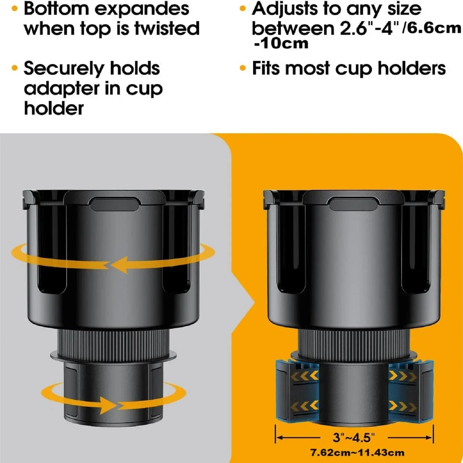 Car Cup Holder Car Water Cup Holder Extender Large Multifunctional Car Drink Holder Large Cup Holder Car Accessories Interior