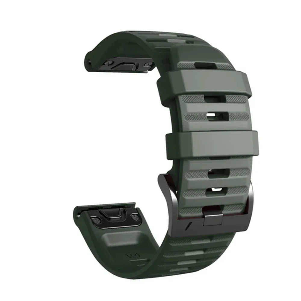 Premium Silicone Quick Release Watch Strap Bracelet - 26mm/22mm, Compatible with Garmin Fenix Series