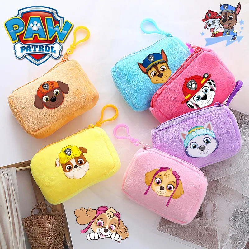 Paw Ronds Portamonete Chase Marshall Square Storage Bag Peluche Skye Everest Portable Girl Mini Wallet Cute Handbag Regalo Di Compleanno