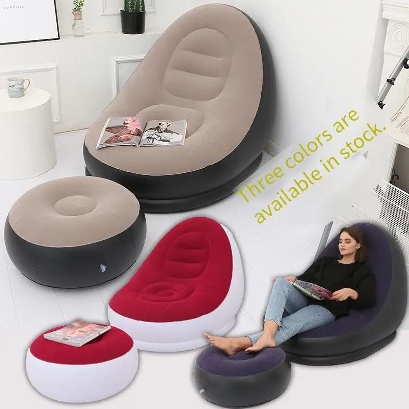Modern Outdoor sofa Multipurpose lazy sofa with footstool Outdoor foldable portable lounge chair