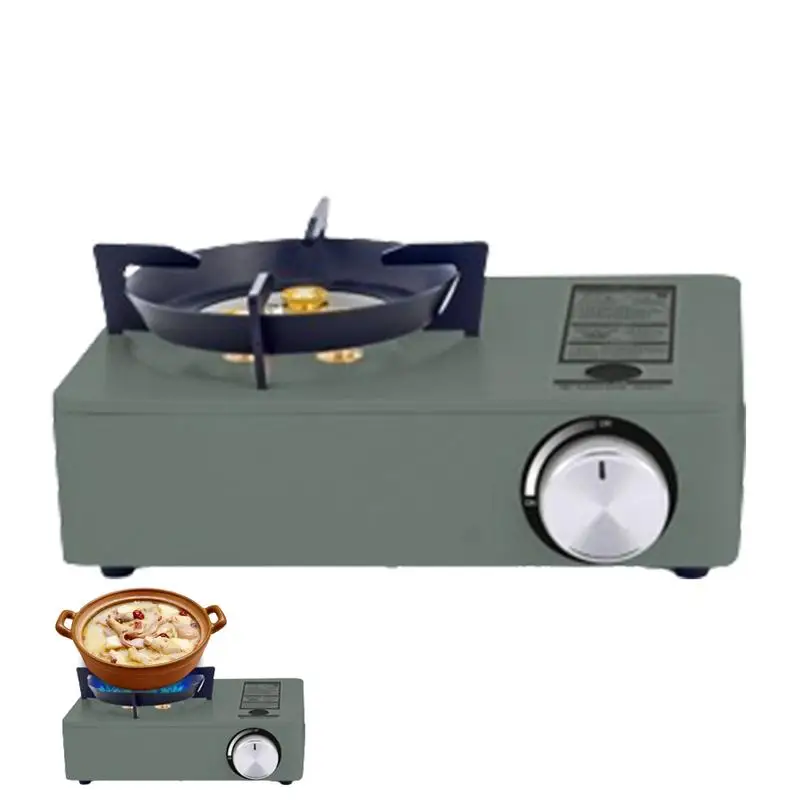 

Portable Camping Stove Metal Stove With Storage Box Open Fire Cookware For Backpackers For Frying Pan Saucepan Soup Pots Coffee