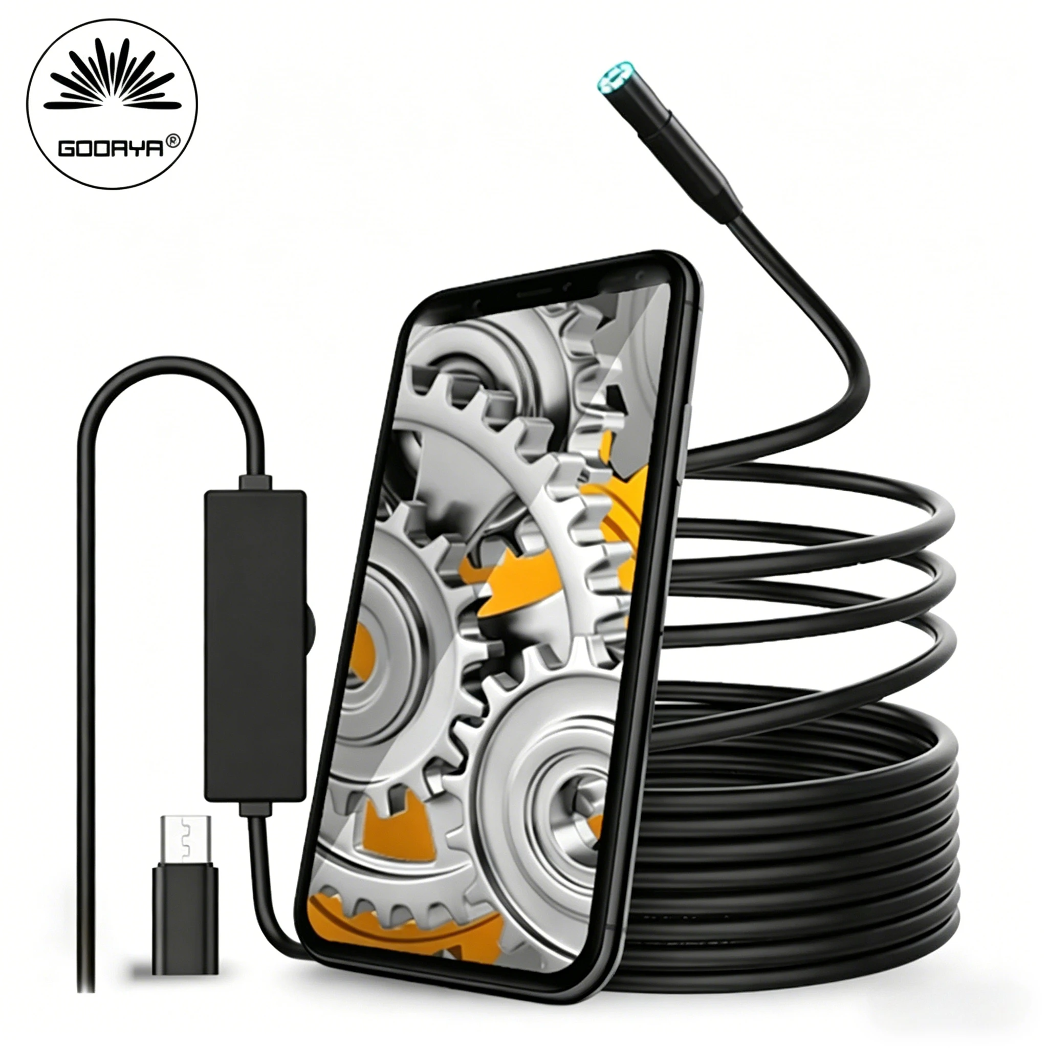 7mm USB 카메라 내시경 검사 카메라 방수 1/2/5M 유연한 튜브 미크로 휴대용 검사 카메라