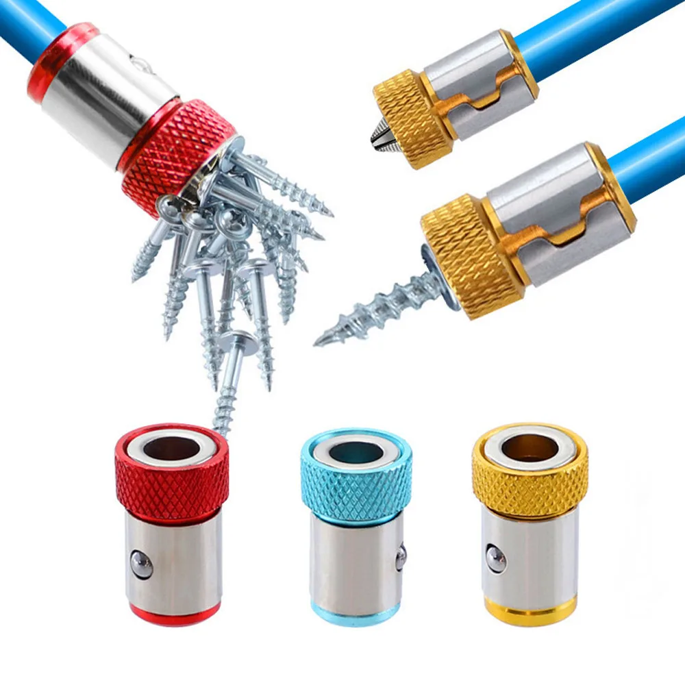 

Magnetic Bit Holder Alloy Electric Magnetic Ring Screwdriver Bit Head Holder Anti-corrosion Strong Magnetizer Drill Bit