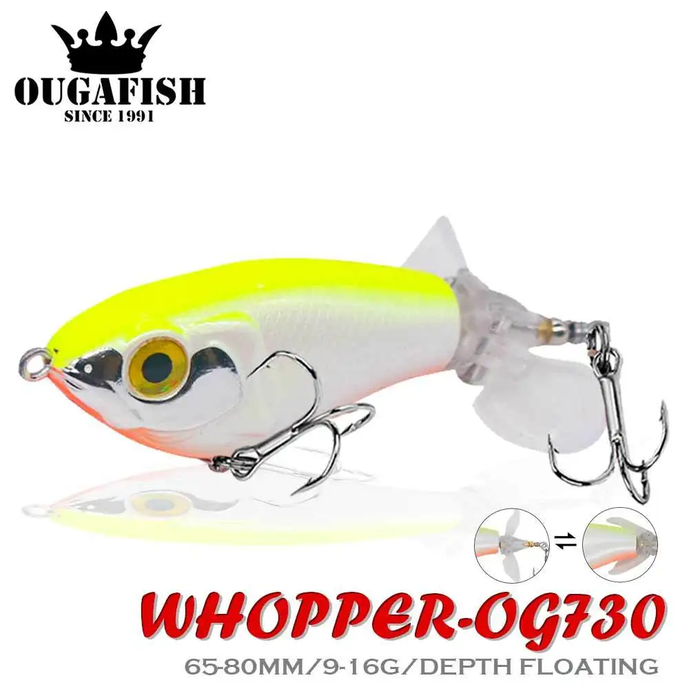 2022 Fishing Lure Rotating Tail Jointed Swimbait 65mm/9g 80mm/16g Floating  Whopper Popper Accesorios Pesca Leurre Brochet Tackle - AliExpress