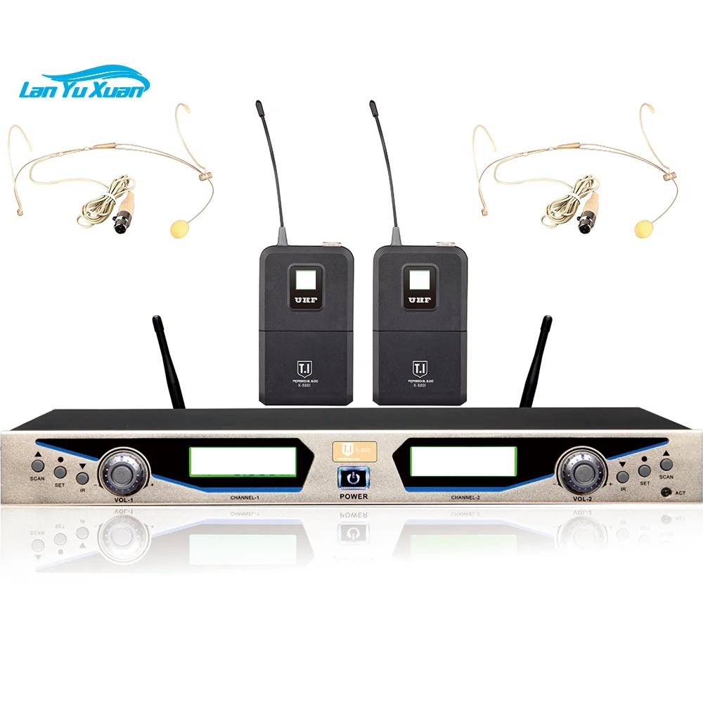 

K-880I T.I China manufacture digital transmission wireless microphone with high integration and Low failure rate sound system