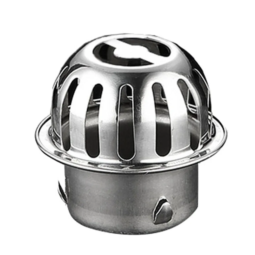 

304 Stainless Steel Roof Floor Drain Anti-Clogging Drain Pipe Sink Filter Round Convex Floor Drain Rooftop Floor Drain Home Tool
