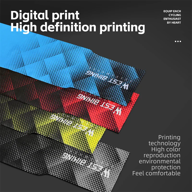 WEST BIKING Summer lce Silk Arm Sleeves High Elastic Breathable Outdoor Sports Sun Protection Arm Sleeves Cycling Running Gear