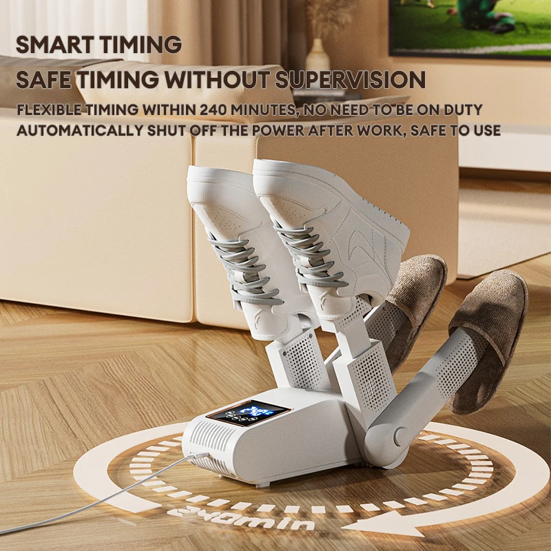 Shoe Dryer Portable Electric Shoe and Boot Dryer 180° Folding Design Smart Display for Shoes Gloves Hats Socks Ski Boots 3