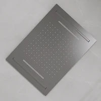 AITANA ปืนสีเทาหรูหราทองเหลือง Thermostatic ระบบฝักบัว Minimalist ปกปิดเพดาน Hot & Cold Water 3-Function ห้องน้ํา Mixer 4