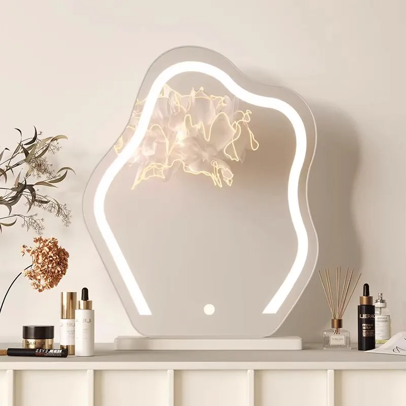 

Nordic Decorative Mirrors Luxury Bedroom Light Bath Aesthetic Decorative Mirrors Round Wall Espejos Redondos Room Decoration