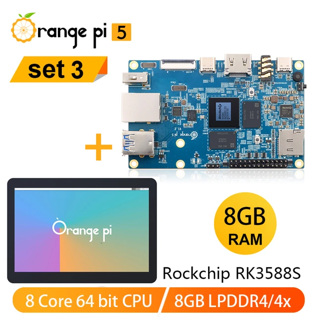 Buy Orange Pi 5 8GB Rockchip RK3588S 8 Core 64 Bit Single Board
