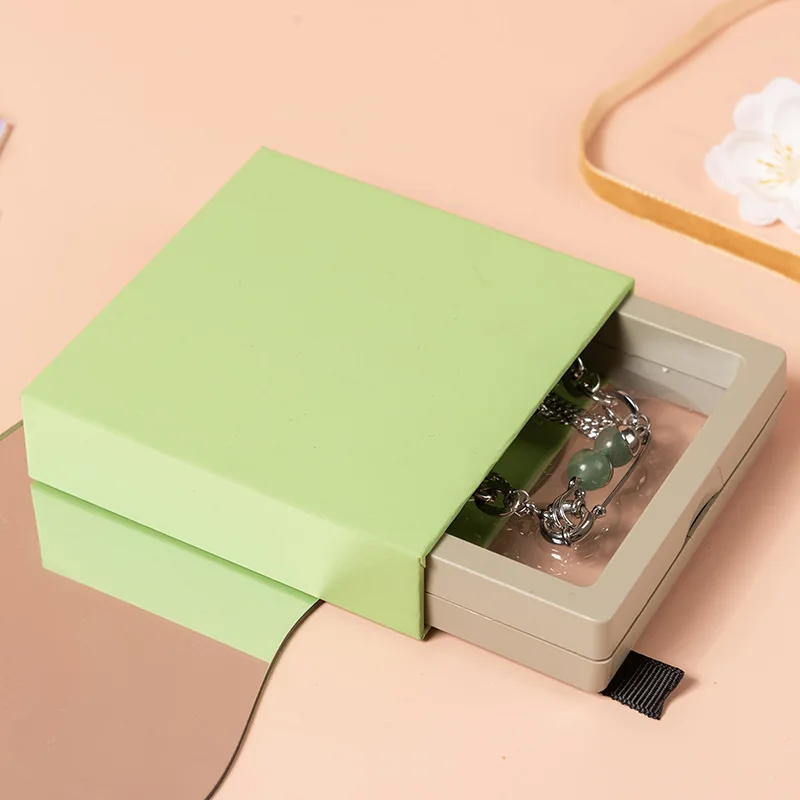 

Ящик для хранения ювелирных изделий из полиэтилена, коробка карамельного цвета для колец, подвесок, ожерелий, серег, браслетов, антиоксидантная модная витрина для ювелирных изделий