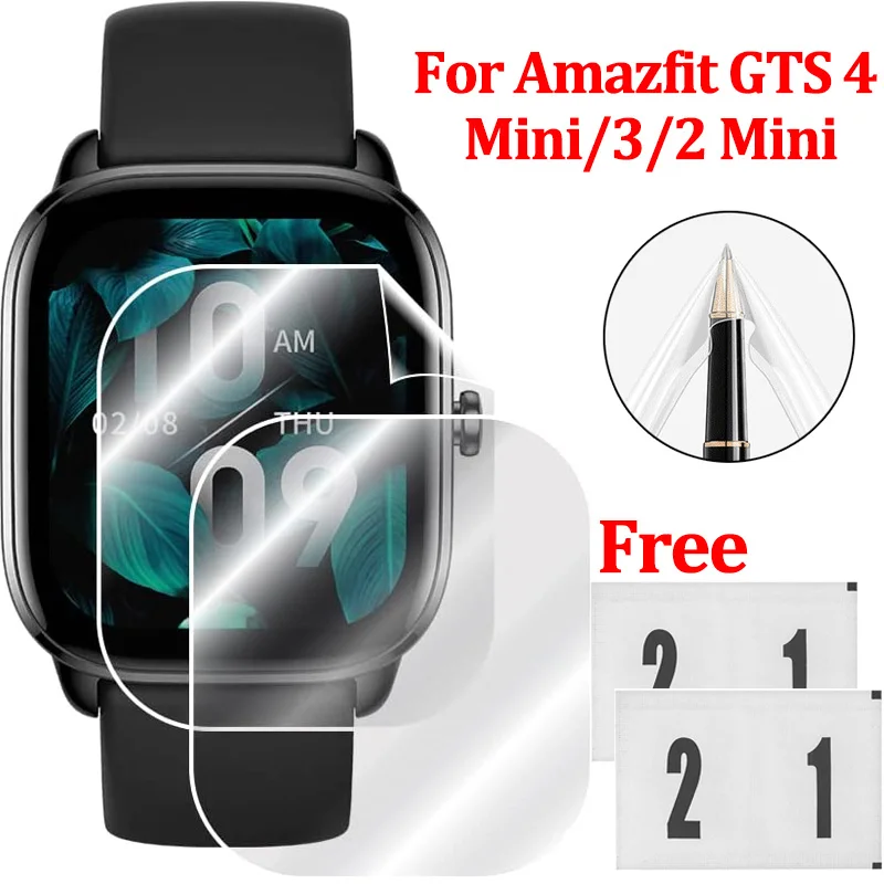 

1-5pcs Soft Hydrogel Film for Amazfit GTS 3/GTS2 Mini/GTS 4 Mini Smart Watch TPU Scratch Resistant Film for Huami 4 Mini GTS 3