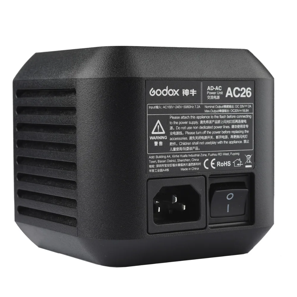 AC26 AD600Pro Power Source 110V-220V Universal AC Power Adapter for AD600Pro