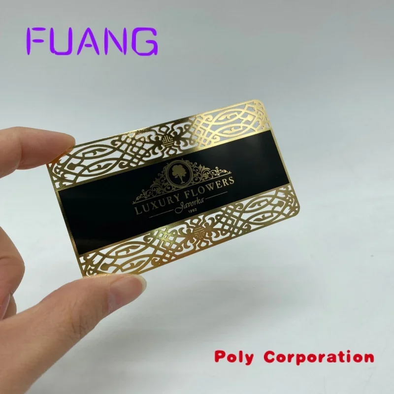 

Custom DU metal business cards