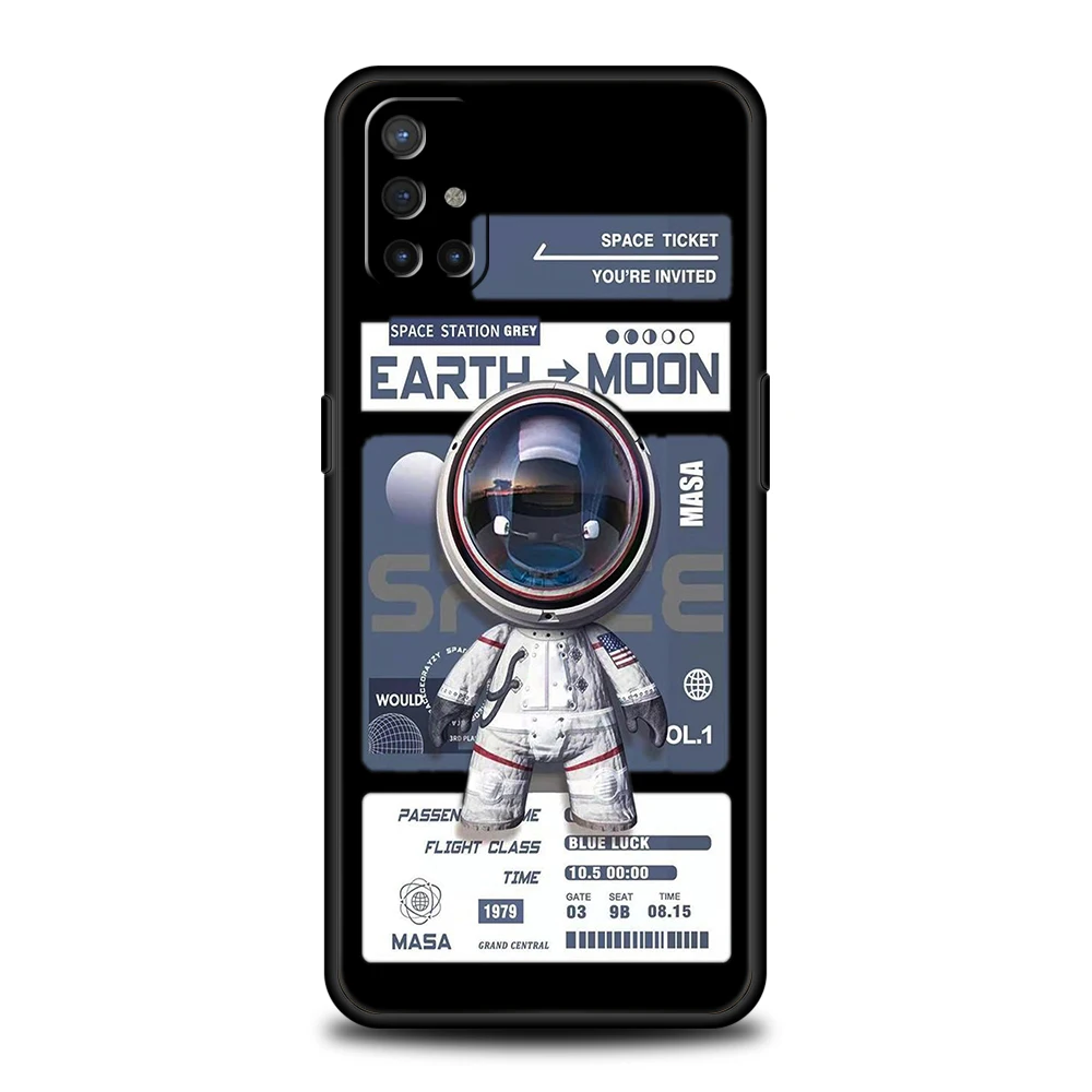 Astronaut-Themed Silicone Phone Case Cover in Stylish Design