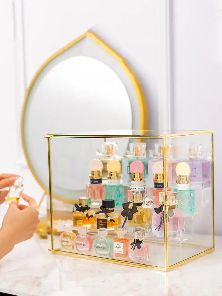 Perfume Storage Box Noble Glass | Dressing Table Lipstick Holder - Storage  Box - Aliexpress