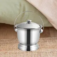 Chamber Bucket with Lid Handle Night Urine Bucket Bedpan Urinal Night Urine Jug for Female Male Child Women Men Home Use Bedroom 1