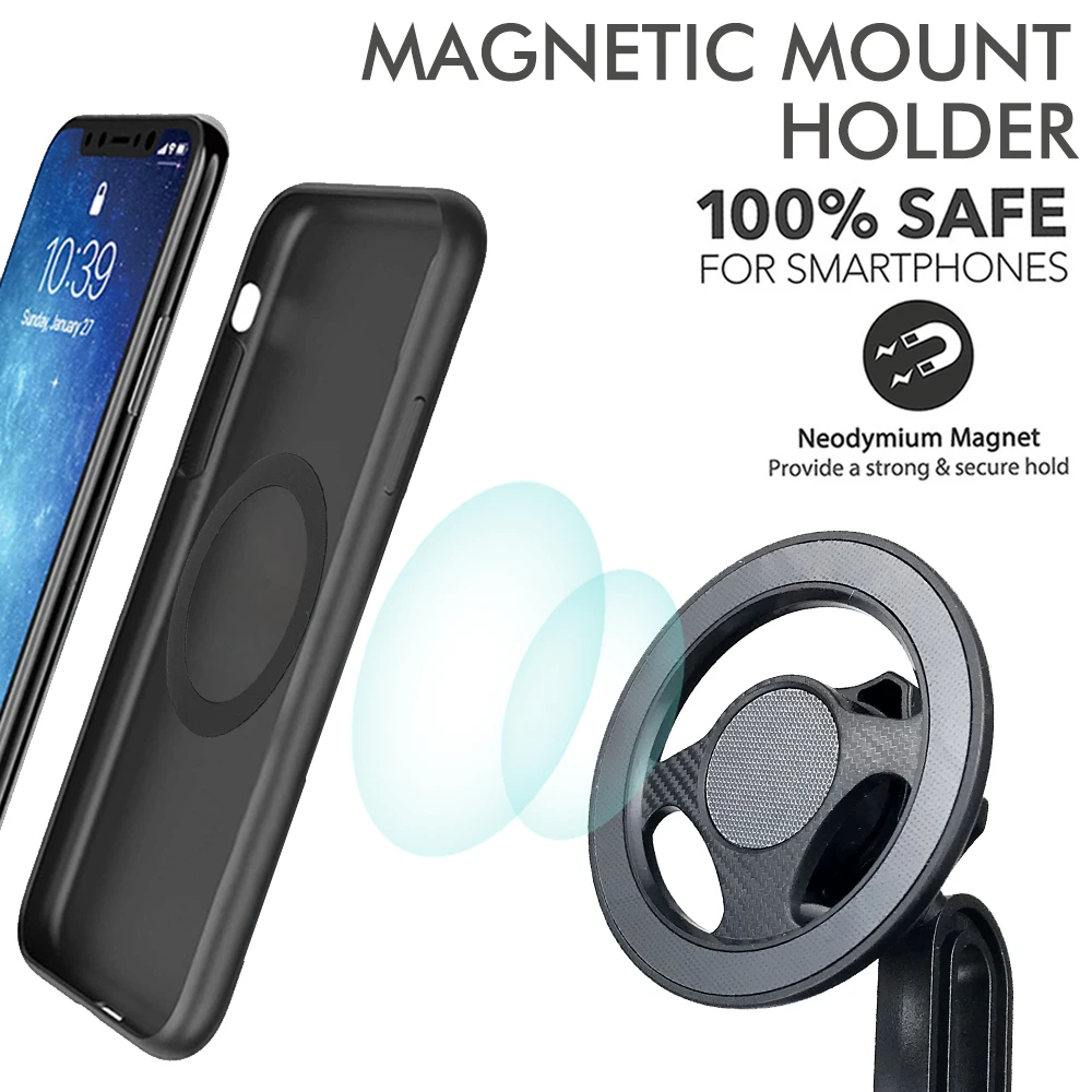 새로운 2 In 1 자동차 마그네틱 전화 홀더 컵 홀더 360도 조절 가능한 기본 자동 인테리어 액세서리