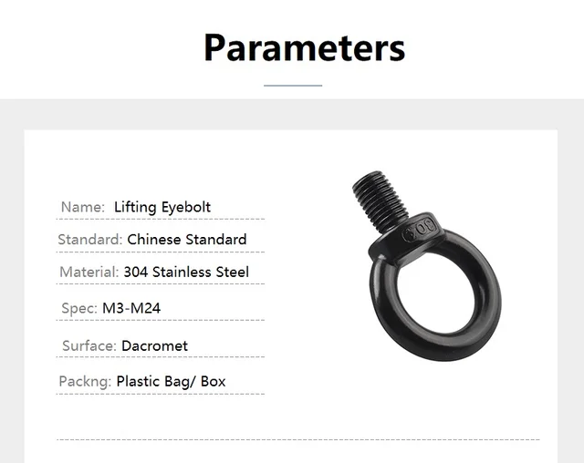 Bullone A Occhiello Inox Materiale: Inox Diametro: Da M6 A M12 >> CT MECA - Foto 10