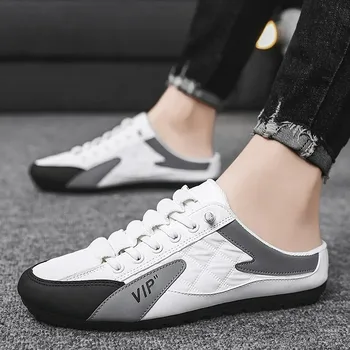 Alternative view of Summer Slippers for Men Trendy Men's Flat Bottom Casual Shoes Soft Sole Support Shoes Men's Sneakers