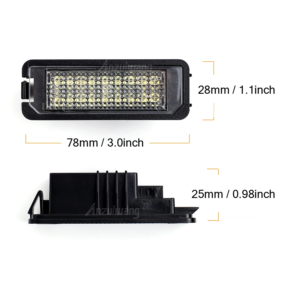 Kit Led Senza Errori 2X18Smd Per Vw Amarok Eos Golf 6 Golf 7 New Beetle Polo Passat Cc Led Lampade Targa