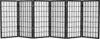 3 Ft. Short Window Pane Shoji Screen - Black - 6 Panels 1