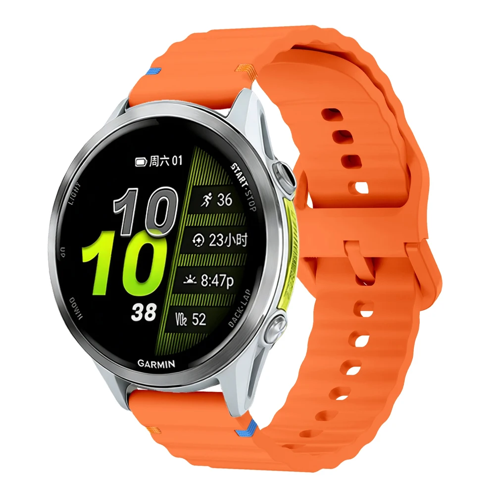 Versatile Silicone Strap Bracelet - Available in 18mm, 20mm, and 22mm Sizes