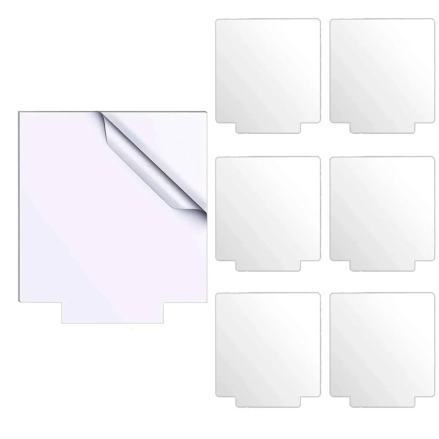 Foglio Acrilico Da 4 Pezzi Pannello Tondo Colato Trasparente Spesso (2Mm) Per Insegne A Base Luminosa A Led Progetti Di Visualizzazione Fai Da Te Craf