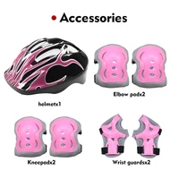 7 pièces/ensemble enfants âgés de 3 à 10 ans avec protège-poignet et genouillères coudières équipement de protection réglable pour enfant en bas âge patinage cyclisme Scooter 3