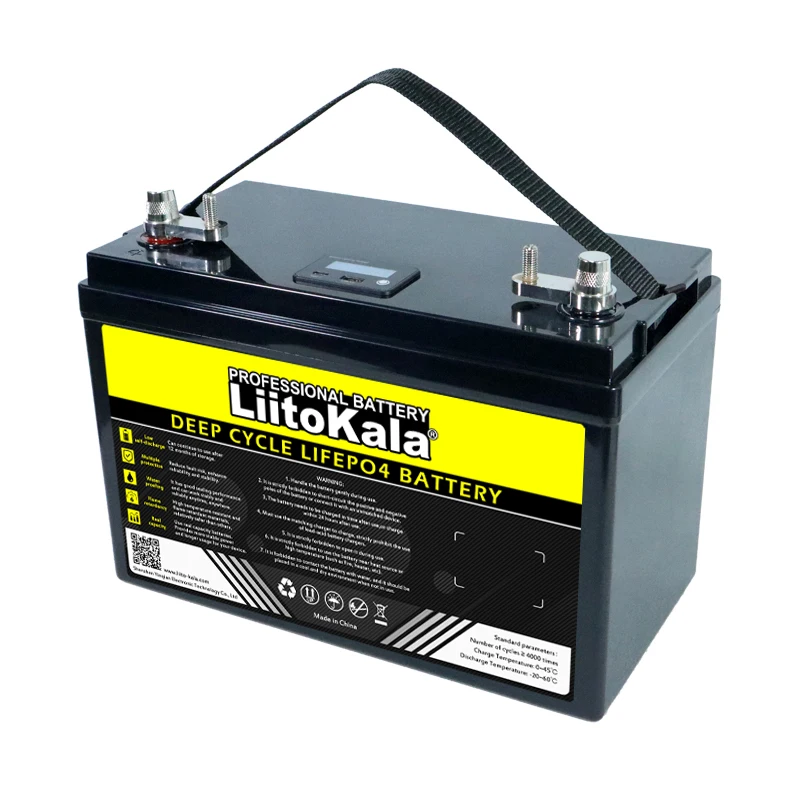 LiitoKala 12.8V/12v 160AH 4s LiFePO4 Battery USB 3.0 Type-C output Cycles inverter Car lighter Batteries 14.6V Charger Tax Free