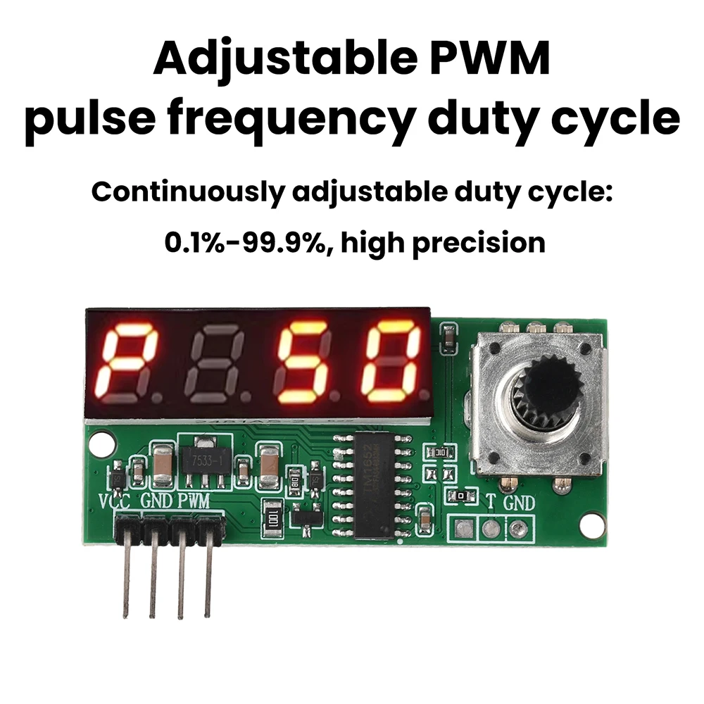 Modulo Generatore di Segnale PWM con Ciclo di Lavoro Regolabile, Gamma di Frequenza 1Hz-5MHz e Display Digitale per il Controllo della Velocità del Motore - immagine 5